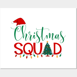 Christmas Squad Family Group Matching Christmas Party Posters and Art